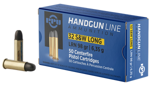 PPU PPH32SW Handgun  32S&WLong 98gr Lead Round Nose 50 Per Box/10 Case                                                                                                                                  