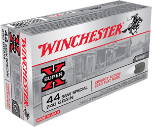 Winchester Ammo USA44CB Super X Cowboy Action 44S&WSpl 240gr Lead Flat Nose 50 Per Box/10 Case Winchester Ammo USA44CB Super X Cowboy Action 44S&WSpl 240gr Lead Flat Nose 50 Per Box/10 Case