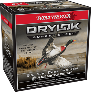 Winchester Ammo XSC102 Drylok Super Steel Magnum 10Gauge 3.50" 1 5/8oz 2Shot 25 Per Box/10 Case                                                                                                         