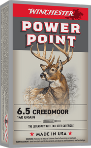 Winchester Ammo X652 Power-Point  6.5Creedmoor 140gr 20 Per Box/10 Case                                                                                                                                  Winchester Ammo X652 Power-Point  6.5Creedmoor 140gr 20 Per Box/10 Case