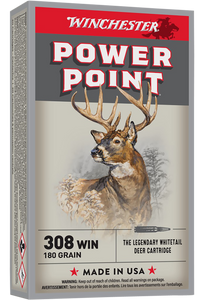 Winchester Ammo X3086 Power-Point  308Win 180gr 20 Per Box/10 Case                                                                                                                                      