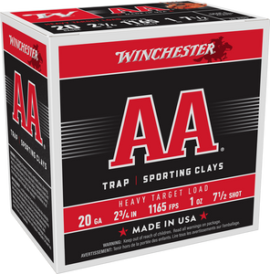 Winchester Ammo AAH207 AA Heavy 20Gauge 2.75" 1oz 7.5Shot 25 Per Box/10 Case                                                                                                                            