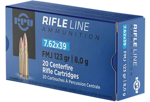 TR&Z PP739F Metric Rifle Rifle Line 7.62x39mm 123 gr Full Metal Jacket 20 Per Box/ 50 Case                                                                                                              