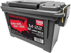 Winchester Ammo S22LRTPB M-22 22LR 40gr Black Copper Plated Round Nose 2000 Per Box/2 Cans *Bulk Winchester Ammo S22LRTPB M-22 22LR 40gr Black Copper Plated Round Nose 2000 Per Box/2 Cans *Bulk