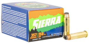 Sierra A836036 Outdoor Master  357Mag 158gr Jacketed Hollow Point Sport Master 20/Box                                                                                                                   