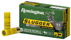 Remington Ammunition 28608 Slugger High Velocity 20 Gauge 2.75" 1/2 oz Rifled Slug Shot 5 Per Box/ 50 Cs                                                                                                