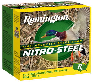 Remington Ammunition 20853 Nitro-Steel High Velocity 10Gauge 3.50" 1 1/2oz 2Shot 25 Per Box/10 Case                                                                                                     