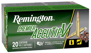 Remington Ammunition 29192 Premier Accutip-V 223Rem 55gr AccuTip V 20 Per Box/10 Case Remington Ammunition 29192 Premier Accutip-V 223Rem 55gr AccuTip V 20 Per Box/10 Case