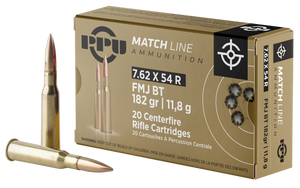 PPU PPM7 Match 7.62x54mmR 182gr Full Metal Jacket 20 Per Box/10 Case PPU PPM7 Match 7.62x54mmR 182gr Full Metal Jacket 20 Per Box/10 Case
