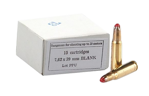 PPU PPB739 Blank Ammo 7.62x39mm 15 Per Box/96 Case PPU PPB739 Blank Ammo 7.62x39mm 15 Per Box/96 Case