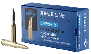 PPU PP76254F Metric Rifle 7.62x54mmR 182gr Full Metal Jacket Boat Tail 20 Per Box/10 Case PPU PP76254F Metric Rifle 7.62x54mmR 182gr Full Metal Jacket Boat Tail 20 Per Box/10 Case