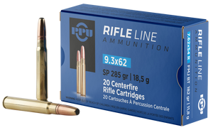 PPU PP9362 Metric Rifle  9.3mmx62Mauser 285gr Soft Point 20 Per Box/10 Case                                                                                                                             