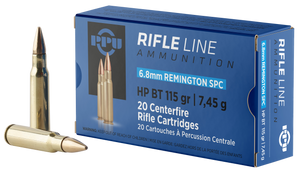 PPU PP68H Standard Rifle 6.8mmRemSPC 115gr Hollow Point Boat Tail 20 Per Box/50 Case PPU PP68H Standard Rifle 6.8mmRemSPC 115gr Hollow Point Boat Tail 20 Per Box/50 Case