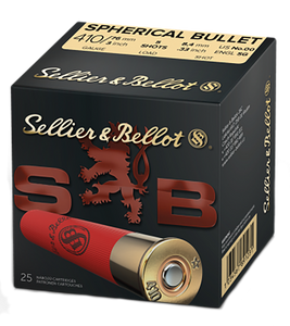 Sellier & Bellot SB410B Hunting 410Gauge 3" 5Pellets 5/8oz Spherical 00Buck Shot 25 Box/20 Case Sellier & Bellot SB410B Hunting 410Gauge 3" 5Pellets 5/8oz Spherical 00Buck Shot 25 Box/20 Case