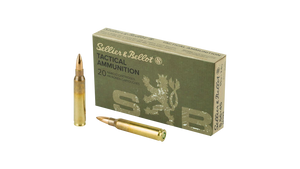 Sellier & Bellot SB556A Rifle  5.56x45mmNATO 55gr Full Metal Jacket 20 Per Box/50 Case                                                                                                                  