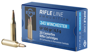 PPU PP2432 Standard Rifle 243Win 100gr Soft Point 20 Per Box/10 Case PPU PP2432 Standard Rifle 243Win 100gr Soft Point 20 Per Box/10 Case