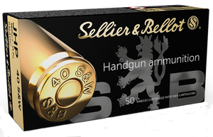 Sellier & Bellot SB40C Handgun  40S&W 180gr Jacketed Hollow Point 50 Per Box/20 Case                                                                                                                    