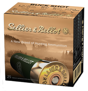 Sellier & Bellot SB12BSB Hunting 12Gauge 2.75" 27Pellets 1 1/4oz 4Buck Shot 25 Box/10 Case Sellier & Bellot SB12BSB Hunting 12Gauge 2.75" 27Pellets 1 1/4oz 4Buck Shot 25 Box/10 Case