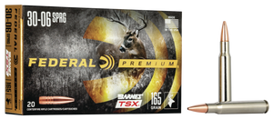 Federal P3006AF Premium  30-06Springfield 165gr Barnes TSX 20 Per Box/10 Case                                                                                                                            Federal P3006AF Premium  30-06Springfield 165gr Barnes TSX 20 Per Box/10 Case