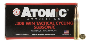 Atomic Ammunition 00472 Rifle Subsonic 308 Win 260 gr Soft Point Round Nose 50 Per Box/ 10 Case Atomic Ammunition 00472 Rifle Subsonic 308 Win 260 gr Soft Point Round Nose 50 Per Box/ 10 Case