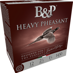 B&p Ammunition 12B38H5 Heavy Pheasant  12Gauge 2.75" 1 3/8oz 5Shot 25 Per Box/10 Case                                                                                                                   