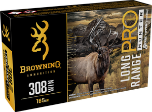 Browning Ammo B192503082 Long Range Pro  308Win 165gr 20 Per Box/10 Case                                                                                                                                