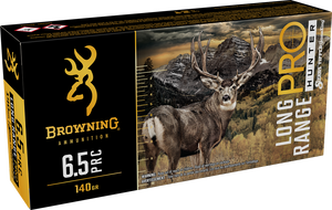 Browning Ammo B192565002 Long Range Pro  6.5PRC 130gr 20 Per Box/10 Case                                                                                                                                
