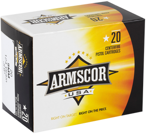 Armscor AC97N USA  9mmLuger 124gr Jacketed Hollow Point 20 Per Box/25 Case                                                                                                                              