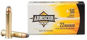 Armscor FAC22M1N USA  22WMR 40gr Jacketed Hollow Point 50 Per Box/40 Case                                                                                                                               