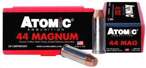 Atomic Ammunition 00440 Pistol Precision Craft 44Rem Mag 240gr Bonded Match Hollow Point 50 Per Box/10 Case                                                                                             