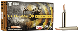 Federal P300WR Premium  300WinMag 165gr Barnes TSX 20 Per Box/10 Case                                                                                                                                   