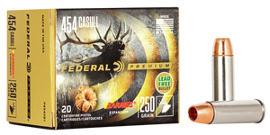 Federal P454XB1 Premium  454Casull 250gr Barnes Expander BRX 20 Per Box/10 Case                                                                                                                         