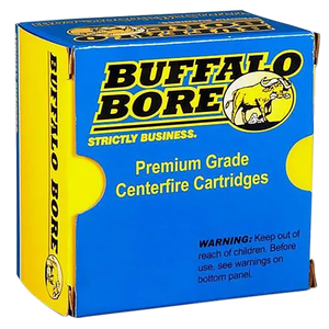 Buffalo Bore Ammunition 21A20 Heavy Strictly Business 10mmAuto 200gr Full Metal Jacket Flat Nose 20 Per Box/12 Case                                                                                     