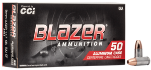 CCI 3462 Blazer Clean-Fire Handgun 9mmLuger 147gr Total Metal Jacket 50 Per Box/20 Case                                                                                                                 