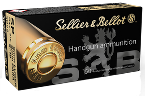 Sellier & Bellot SB9S Handgun  9mmLuger 124gr Soft Point 50 Per Box/20 Case                                                                                                                             