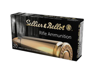 Sellier & Bellot SB22250B Rifle  22-250Rem 55gr Soft Point 20 Per Box/25 Case                                                                                                                           