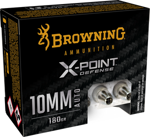 Browning Ammo B191700102 X-Point  10mm 180gr Jacketed Hollow Point 20 Per Box/10 Case                                                                                                                   