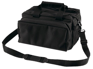 Bulldog BD910 Deluxe Range Bag Black Nylon Water-Resistant Outer Shell, Adjustable Strap, Removeable Divider, Storage Pockets, Deluxe Padding                                                           