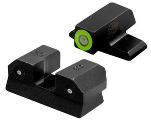 XS Sights SIR015P6G R3D Night Sights- Sig Sauer- Springfield Armory  Black | Green Tritium Green Outline Front Sight Green Tritium  Rear Sight                                                          