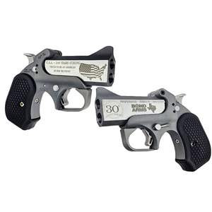 Bond Arms 30th XL (Rough Series) 45LC/410 Derringer w/ 3" Barrel and B6 Grips Bond Arms 30th XL (Rough Series) 45LC/410 Derringer w/ 3" Barrel and B6 Grips