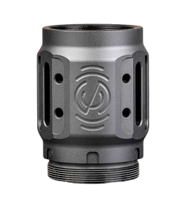 SilencerCo AC5451 Charlie MAAD Brake 2.0 Black Anodized Aluminum 2.23" OAL 1.68" Diameter                                                                                                               