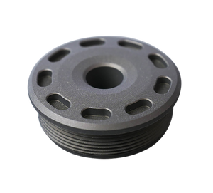 SilencerCo AC5388 Bravo Front Cap 223 Cal Titanium Black                                                                                                                                                