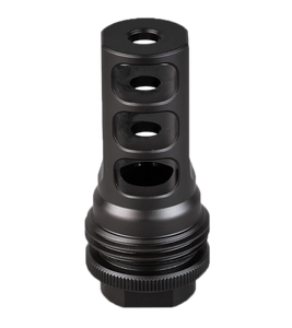 SilencerCo AC2631 ASR Muzzle Brake Black Nitride 3/4"x24 Threads 458 Cal                                                                                                                                