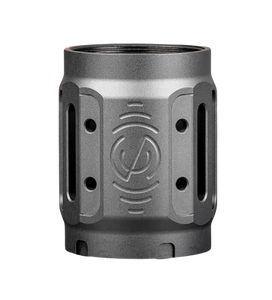 SilencerCo AC5449 Bravo MAAD Brake 2.0 Black Anodized Aluminum 2.11" OAL 1.68" Diameter                                                                                                                 