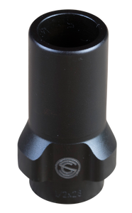 SilencerCo AC2607 3-Lug Muzzle Device 9mm Luger 1/2"-36 tpi Steel                                                                                                                                       