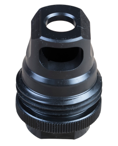 SilencerCo AC2628 ASR Muzzle Brake Black Steel 1/2"-28 Threads 9mm, Luger                                                                                                                               