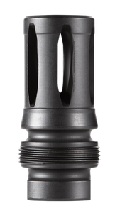 Dead Air DA122 Xeno Flash Hider Black Nitride 4140 Steel with 5/8"-24 tpi Threads, 2.16" OAL & .99" Diameter                                                                                            