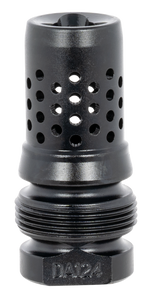 Dead Air DA124 Xeno Muzzle Brake Black Nitride 4140 Steel with 5/8"-24 tpi Threads                                                                                                                      