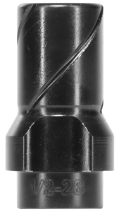 Huxwrx 2291 3-Lug Muzzle Device 9mm Fits 1/2"x28 Black                                                                                                                                                  