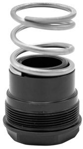 Huxwrx 1836  3-Lug Adapter 9mm Fits 1/2"x28 Steel Black Nitride                                                                                                                                         